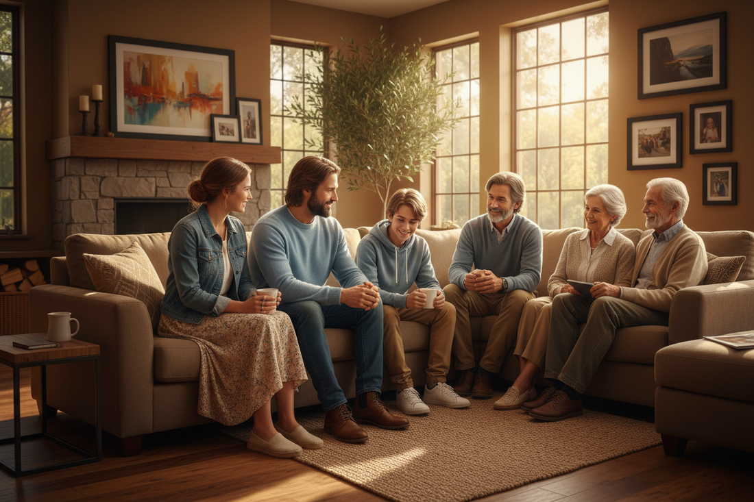 Ecco mia madre e i miei fratelli