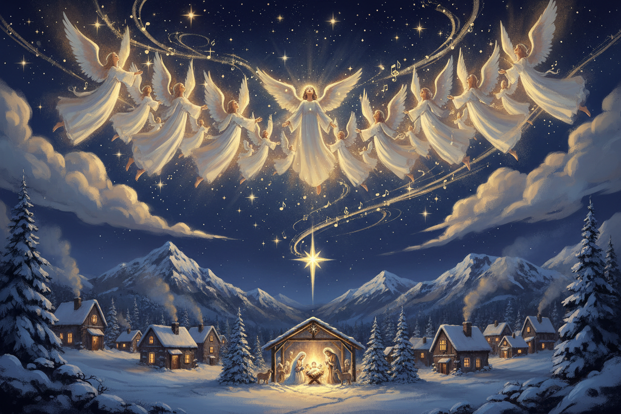 notte di natale, gli angeli cantano